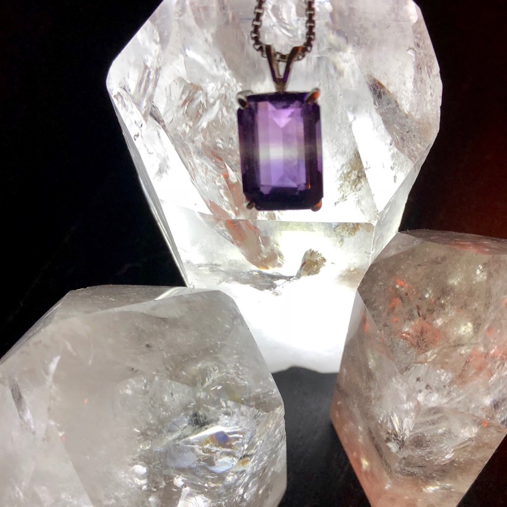 15.55 Carat Natural Stone Ametrine Gypsy Pendant